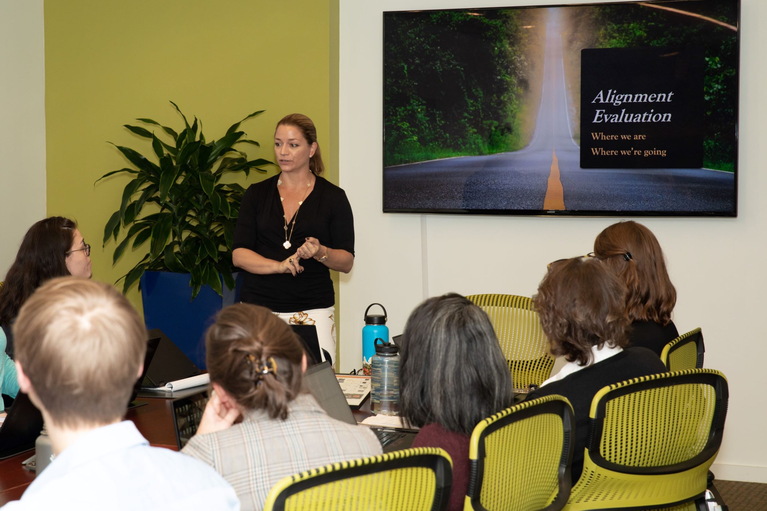 Ellen Forte presenting